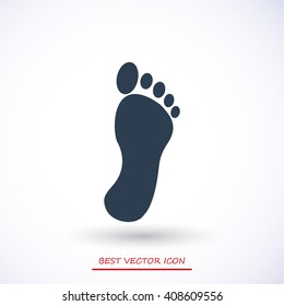 black footprint icon