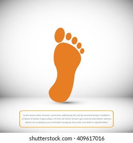 black footprint icon
