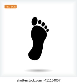 black footprint icon