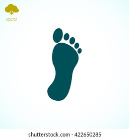 black footprint icon