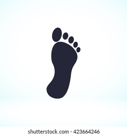 black footprint icon