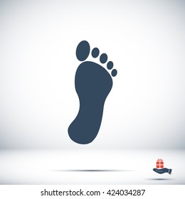 black footprint icon