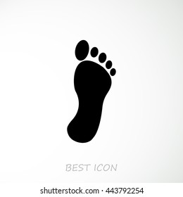 black footprint icon