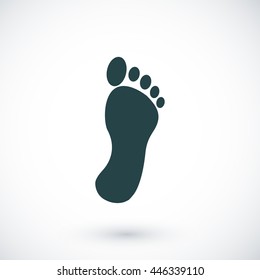 black footprint icon