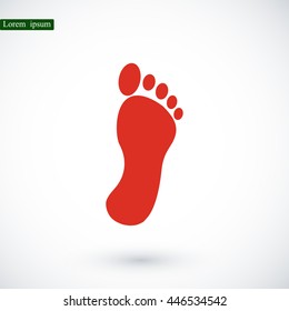 black footprint icon