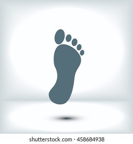 black footprint icon