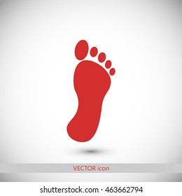 black footprint icon