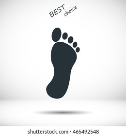 black footprint icon