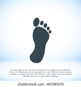 black footprint icon