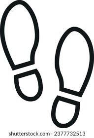 black footsteps icon vector design illustration