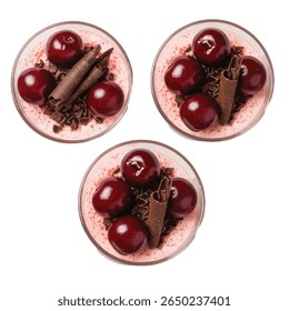 Floresta Negra Trifles: Cerejas e Chocolate Curls, Sobremesa Gourmet