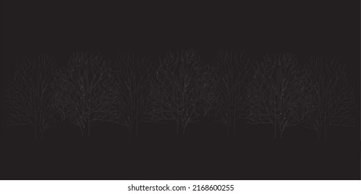 Black forest vector illustration, background