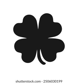 black four leaf clover logo