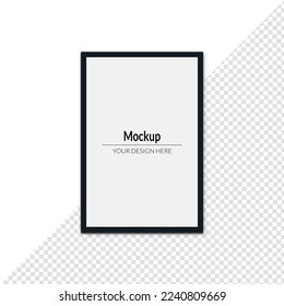 Black frame with design space vector design