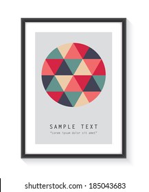 Black frame with design and text