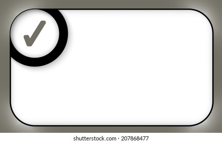 black frame for entering text with check box