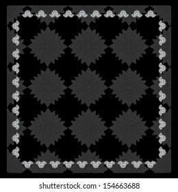black frame filled painted texture
