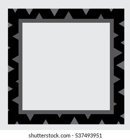 Black frame with grey decoration