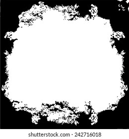 black frame grunge texture vector