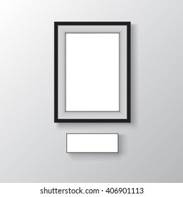 black frame isolated