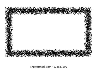 Black frame isolated on white background. Place for text. Flat design element. Vector illustration,eps 10.