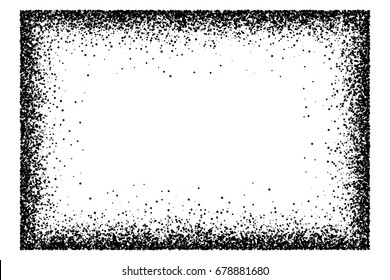 Black frame isolated on white background. Place for text. Flat design element. Vector illustration,eps 10.