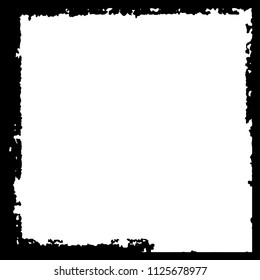 Black frame on white background