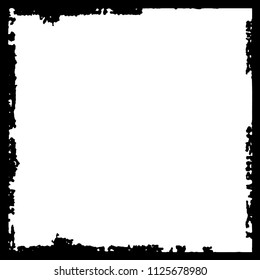 Black frame on white background