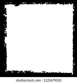 Black frame on white background