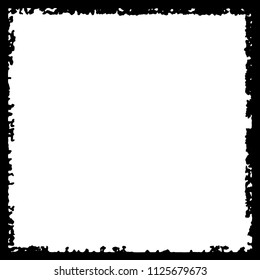 Black frame on white background