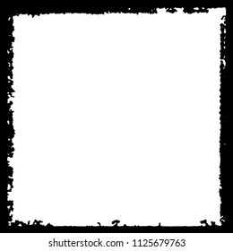 Black frame on white background