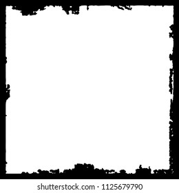 Black frame on white background
