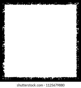 Black frame on white background
