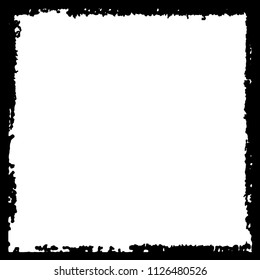 Black frame on white background