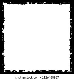 Black frame on white background