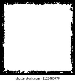 Black frame on white background
