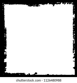 Black frame on white background
