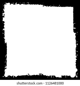 Black frame on white background