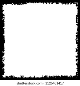 Black frame on white background