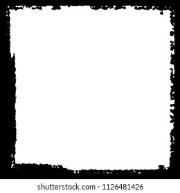 Black frame on white background