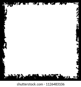 Black frame on white background