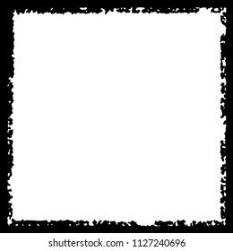 Black frame on white background