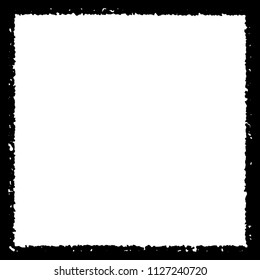 Black frame on white background