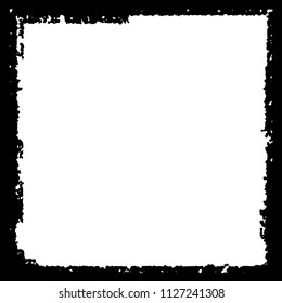 Black frame on white background