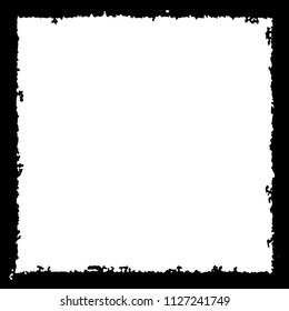 Black frame on white background