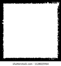 Black frame on white background
