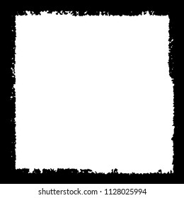 Black frame on white background