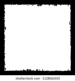 Black frame on white background
