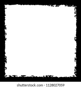 Black frame on white background
