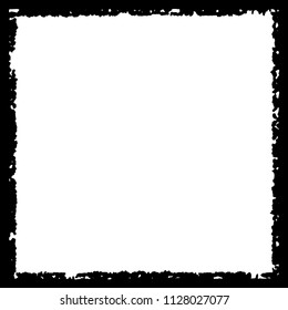 Black frame on white background